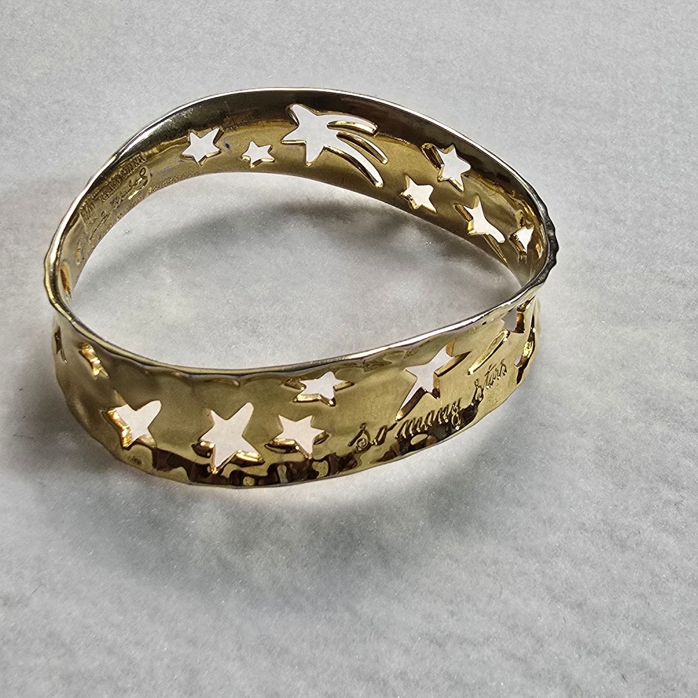 Andy Warhol RLM Bracelet So Many Stars Robert Lee Morris Gold Tone Celestial - Picture 9 of 16